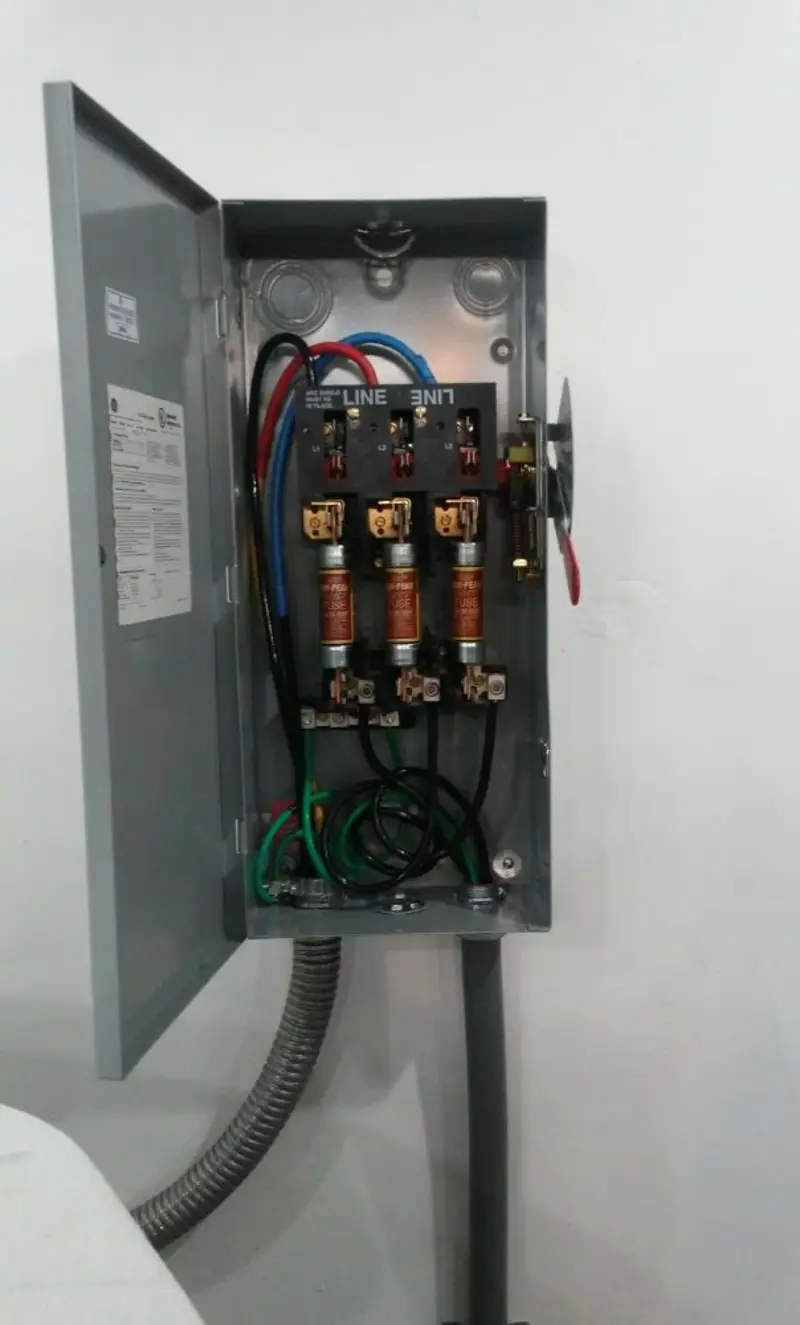 Three-phase disconnect switch installed for Electrical Wiring & Rewiring in Bristol
